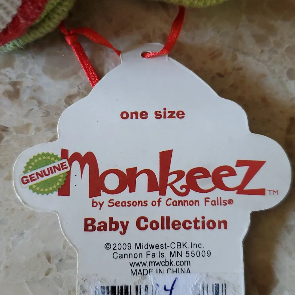 Monkeez Baby Collection Booties & Cap